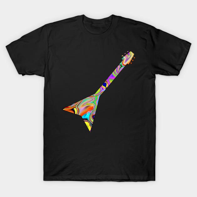 Guitar pattern 0902j T-Shirt by kensor